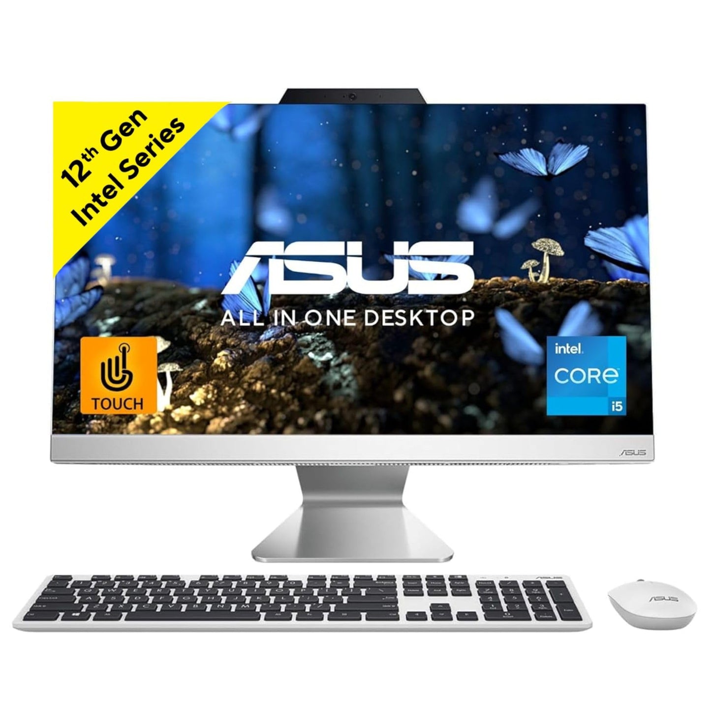 ASUS A3402, 23.8" FHD, 13th Gen, Intel Core i5-1335U, All-in-One PC (16GB RAM/1TB SSD/Windows 11/Office 2021/White/5.4 Kg),with Wireless White Keyboard & Mouse, 3 Years Warranty, A3402WVA-WPC005WS