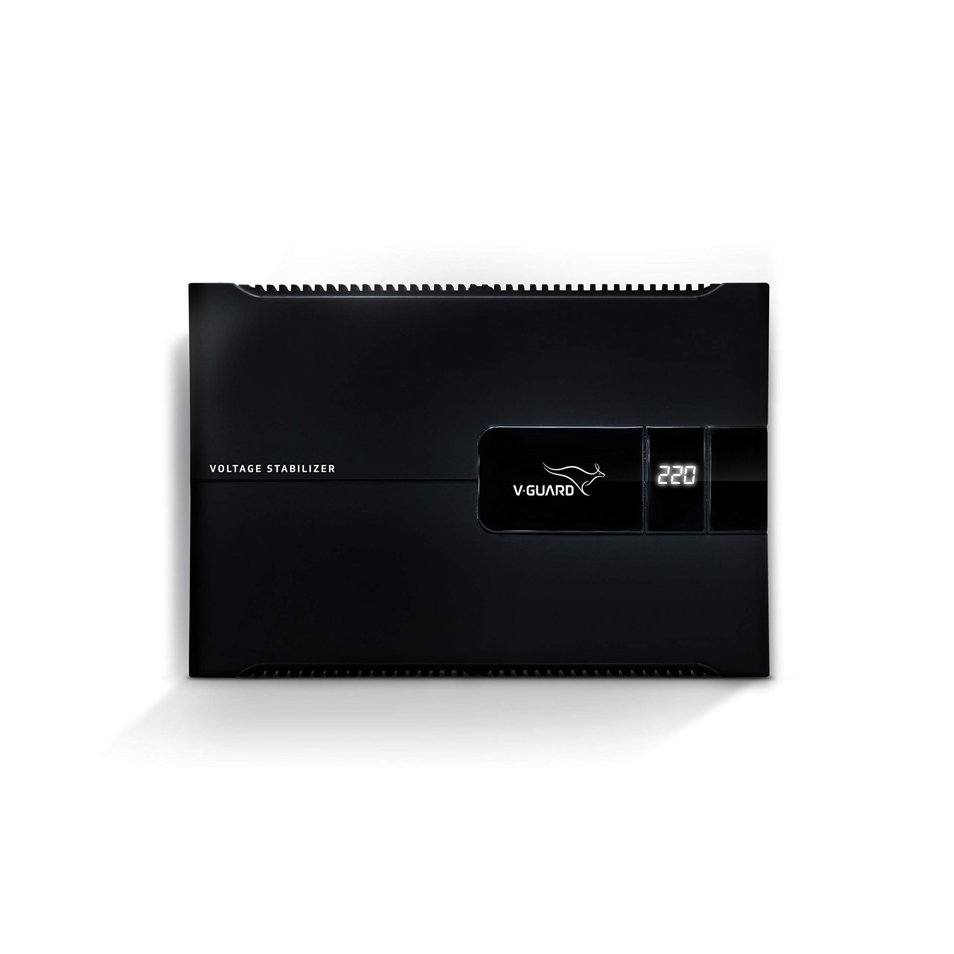 V-Guard Voltino Grand Digi Plus TV Stabilizer | Applicable for Smart TVs up to 203 cm (80'') + Set Top Box,Home Theatre/Gaming Console| 4 A Capacity | Dual Seven Segment Digital Display | Black