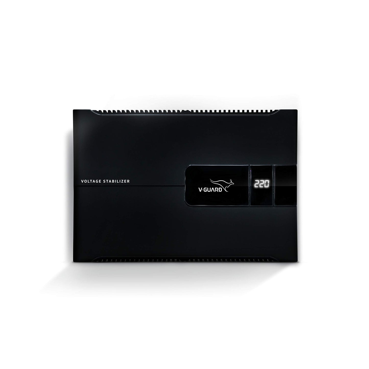 V-Guard Voltino Grand Digi Plus TV Stabilizer | Applicable for Smart TVs up to 203 cm (80'') + Set Top Box,Home Theatre/Gaming Console| 4 A Capacity | Dual Seven Segment Digital Display | Black