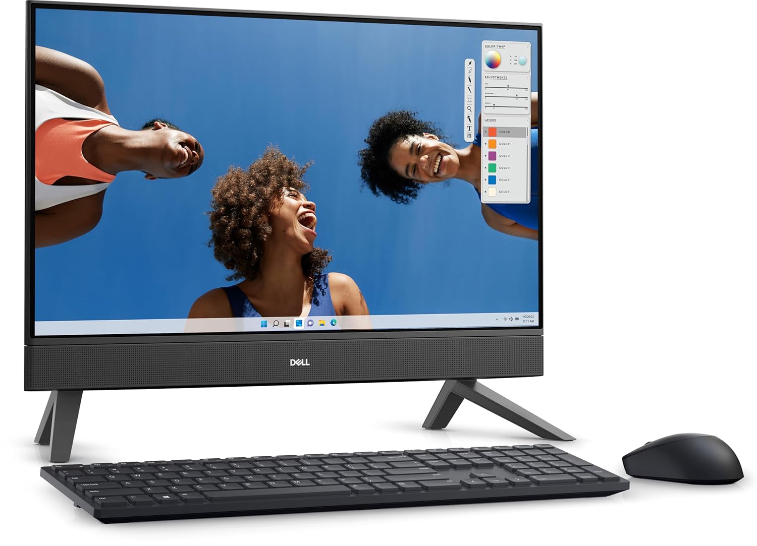 Dell AIO Inspiron 5430, 14th gen i3-100U, 8 GB, 512GB SSD Intel® Graphics, 23.8" FHD AG Infinity Narrow Border Non-Touch | Windows 11 + Office H&S 2021 | Wireless Keyboard & Mouse