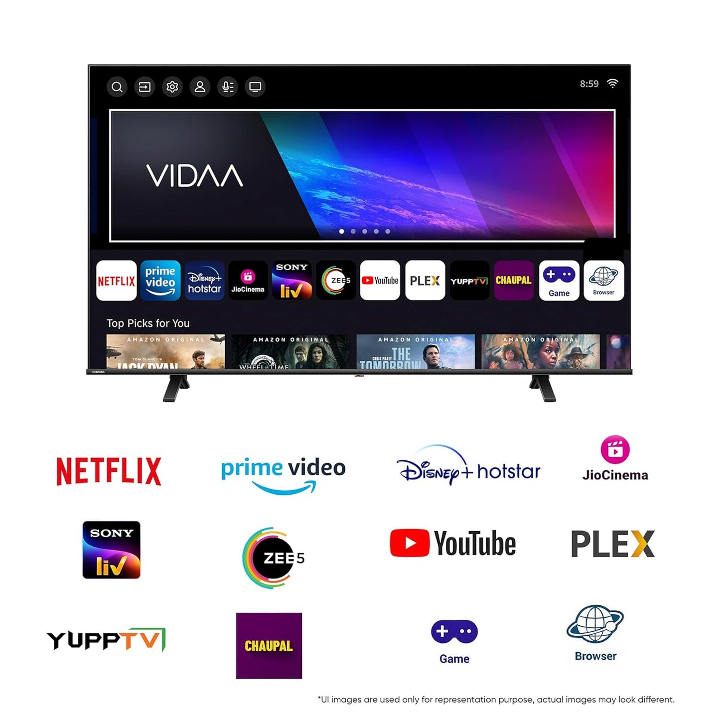 TOSHIBA 215 cm (85 inches) C380RP Series 4K Ultra HD Smart LED TV 85C380RP