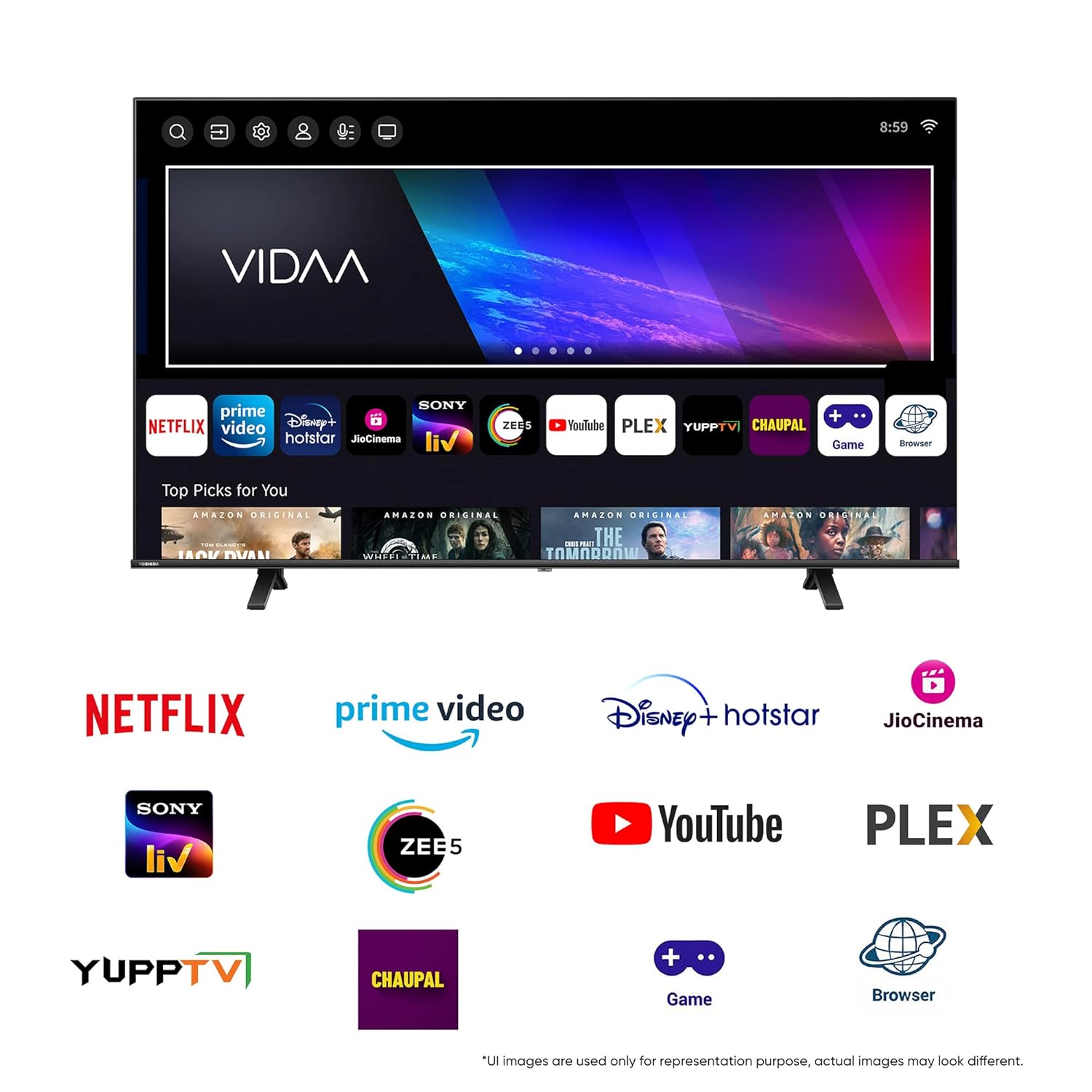 TOSHIBA 215 cm (85 inches) C380RP Series 4K Ultra HD Smart LED TV 85C380RP