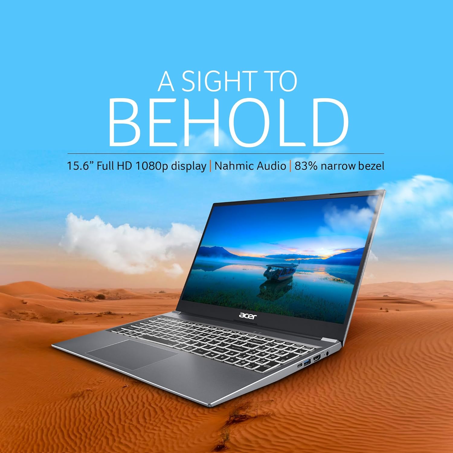 Acer Aspire Lite,13th Gen, Intel Core i3-1305U, 16GB RAM, 512GB SSD, Full HD, 15.6"/39.62cm, Windows 11 Home, Steel Gray, 1.59KG, AL15-53, Metal Body, 36 WHR, Thin and Light Premium Laptop