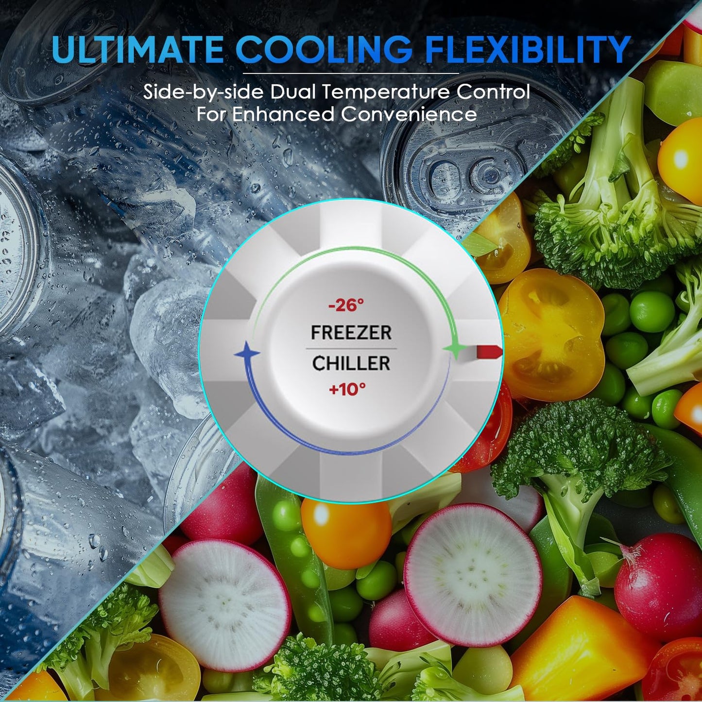 Haier HFC-325CM5, Double Door Combo Freezer (Half Cooler & Half Freezer Combo), Freeze & Chill together, Dual Condenser, Metal liner & 4 Years Comprehensive Warranty (White)