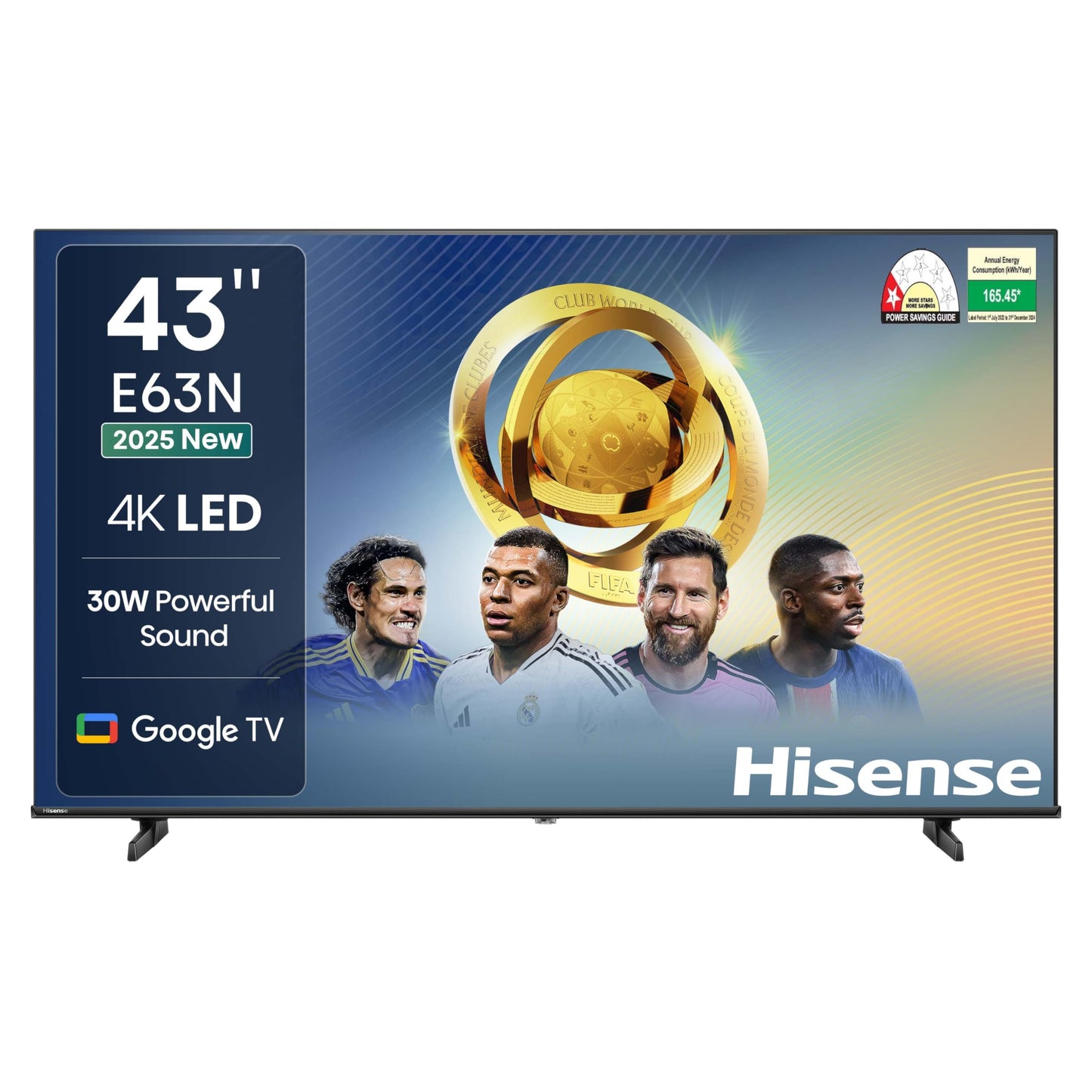 Hisense 139 cm (55 inches) E6N Series 4K Ultra HD Smart LED Google TV 55E6N (Black)