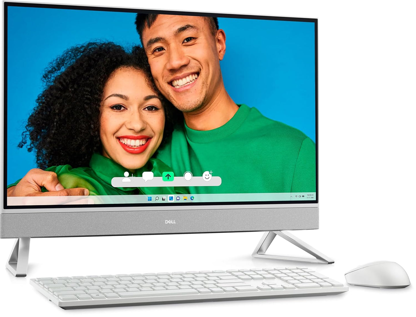 Dell Aio Inspiron 7730,Core 7-150U, 16 GB, 1TB SSD Windows 11 Home, Intel Graphics, 27.0" FHD Ntch Narrow Border Infinity Display Win 11 + Office H&S 2021 Pearl White Cover + Molded Speaker Grill