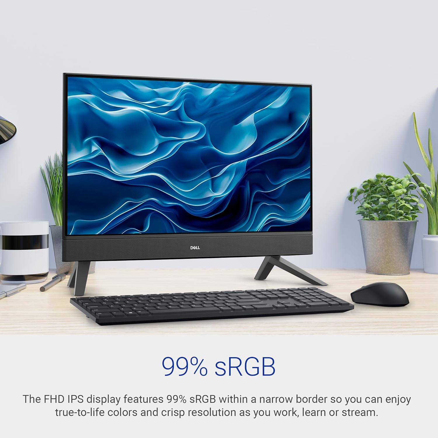 Dell AIO Inspiron 5430, i5-1334U, 8 GB, 512GB SSD Intel® Graphics, 23.8" FHD AG Infinity Narrow Border AIT Infinity Non-Touch|Win11+MS Office 24+M365 | Dark Shadow Gray Cover|Wireless Keyboard & Mouse