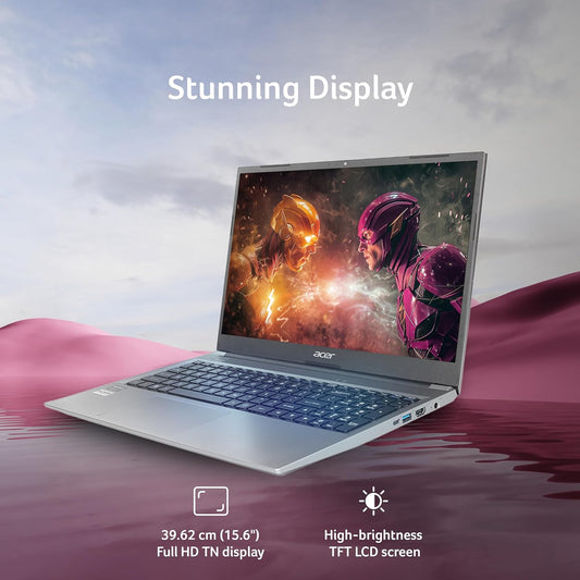 Acer Aspire Lite, 13th Gen, Intel Core i5-1334U, 16GB RAM, 512GB SSD, Full HD, 15.6"/39.62cm, Windows 11 Home, MS Office, Steel Gray, 1.59KG, AL15-53, Metal Body, Thin and Light Premium Laptop