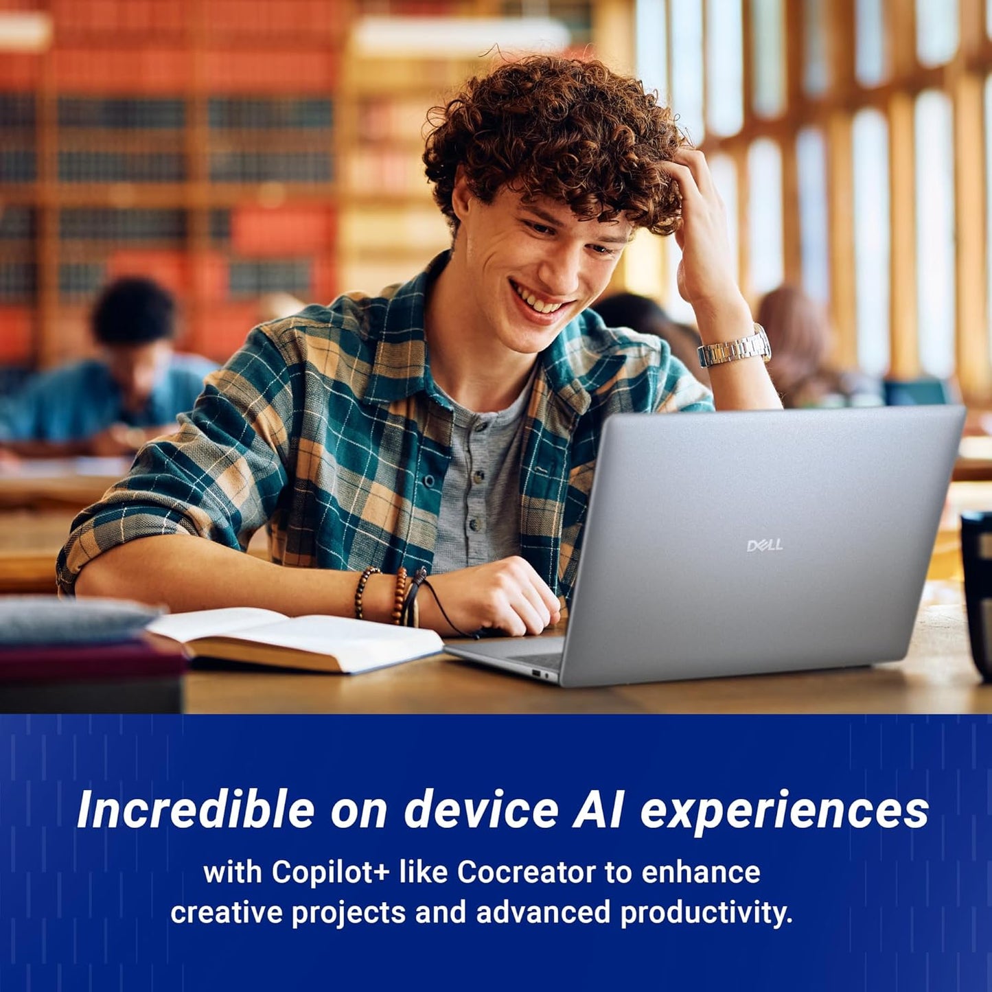 Dell DB16255, R5-340 AI Processor / 16 GB LPDDR5X/ 512 GB SSD/AMD Radeon™ Graphics / 16" (40.64 cm) FHD Plus, 300 Nits, IPS Display, Backlit + FPS Keyboard, 15 Month McAfee/Ice Blue / 1.83 Kg