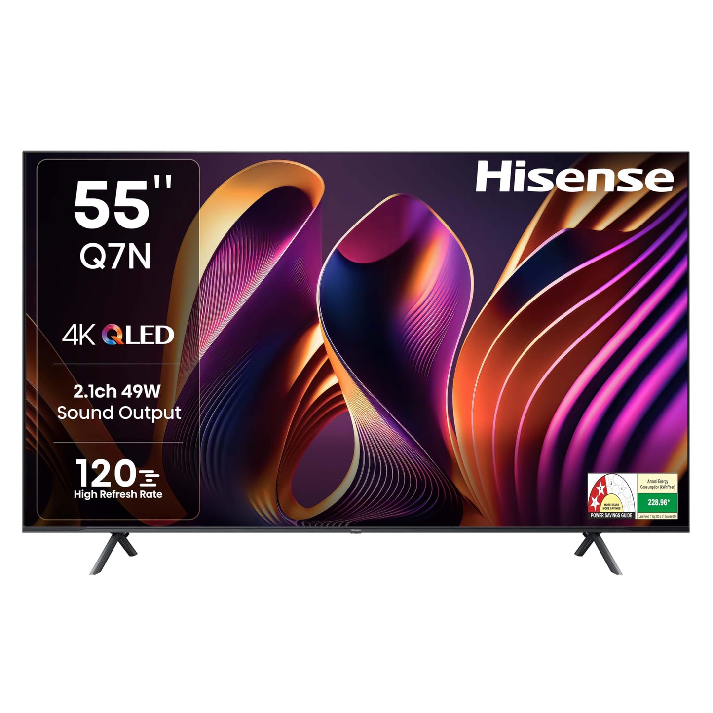 Hisense 254 cm (100 inches) E7Q PRO Series 4K Ultra HD Smart QLED TV 100E7Q PRO (Charcoal Grey)