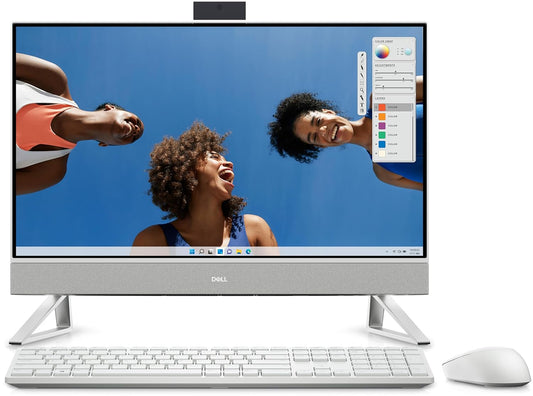 Dell AIO Inspiron 5430, Core 7-150U, 16 GB, 1TB SSD Intel® Graphics, 23.8" FHD AG Infinity Narrow Border AIT Infinity Touch Win 11 + Office H&S 2021 | Pearl White Cover | Wireless Keyboard & Mouse